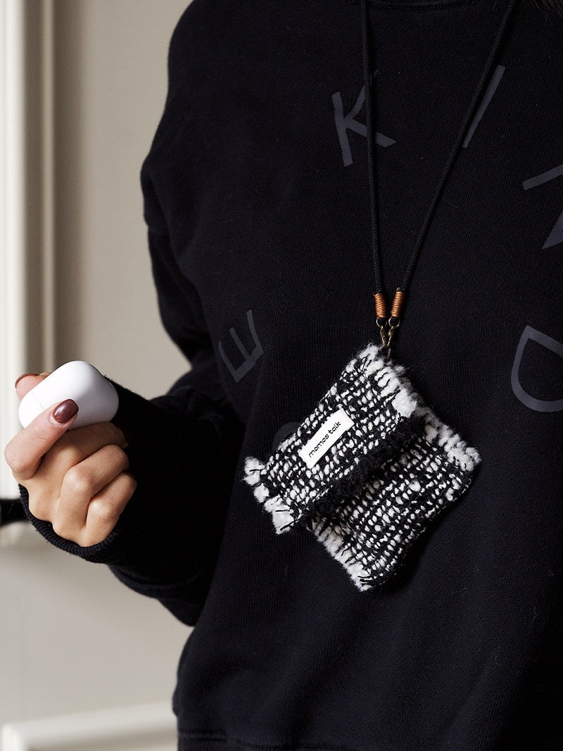 Bluetooth Headphone Case Set Headphone Storage Bag Tassel Decoration Headphone Pouch